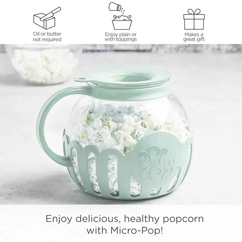 Microwave Popcorn Maker 2.25 Quart Silicone Popcorn Bowl Movie Night 2025 Simple Healthy Snack