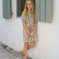 Floral Print, Cotton, For Family Matching Outfits, Summer Events – Plush Girls' Smocking Dress