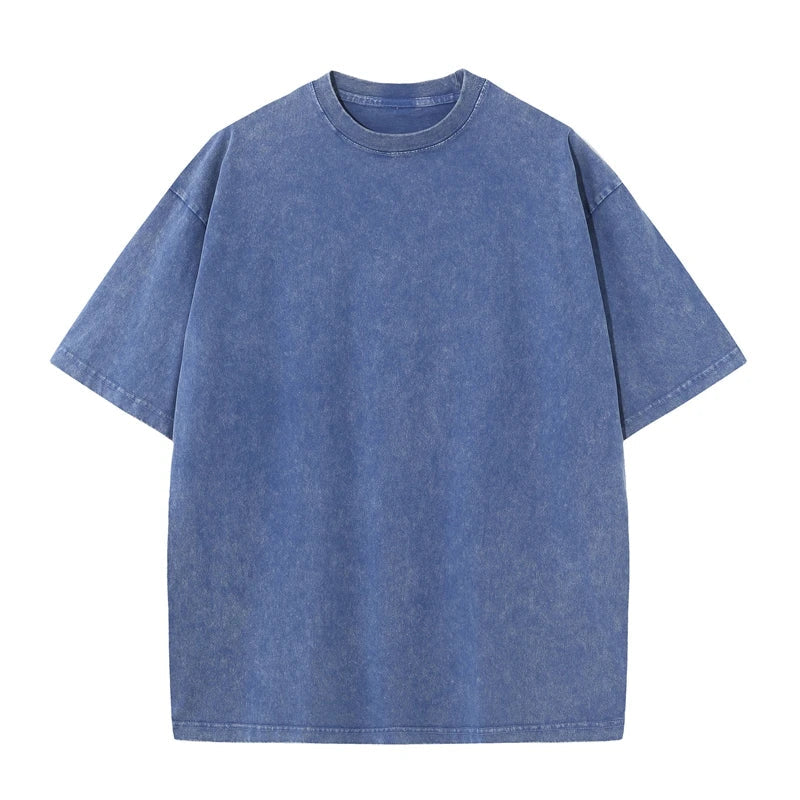 loose-fit silhouette, heavy cotton, vintage-washed streetwear tee – Oversized men's t-shirt