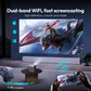 Android2026 Edition Projector A12 Mini 4K Ready 350 ANSI Lumens WiFi 6 Built In Speaker Back To School