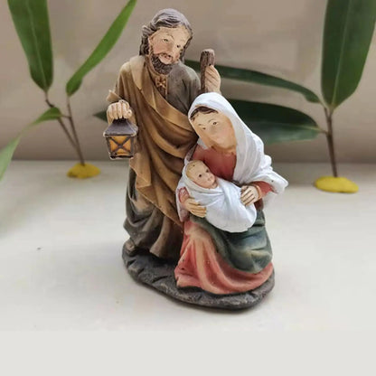 Scene Nativity Figures Resin Holy Family Statue Christmas Decor Gift Idea 2025 Keepsake