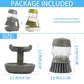 Household Cleaning Brush with Soap Dispenser and Holder - Essential Kitchen Device