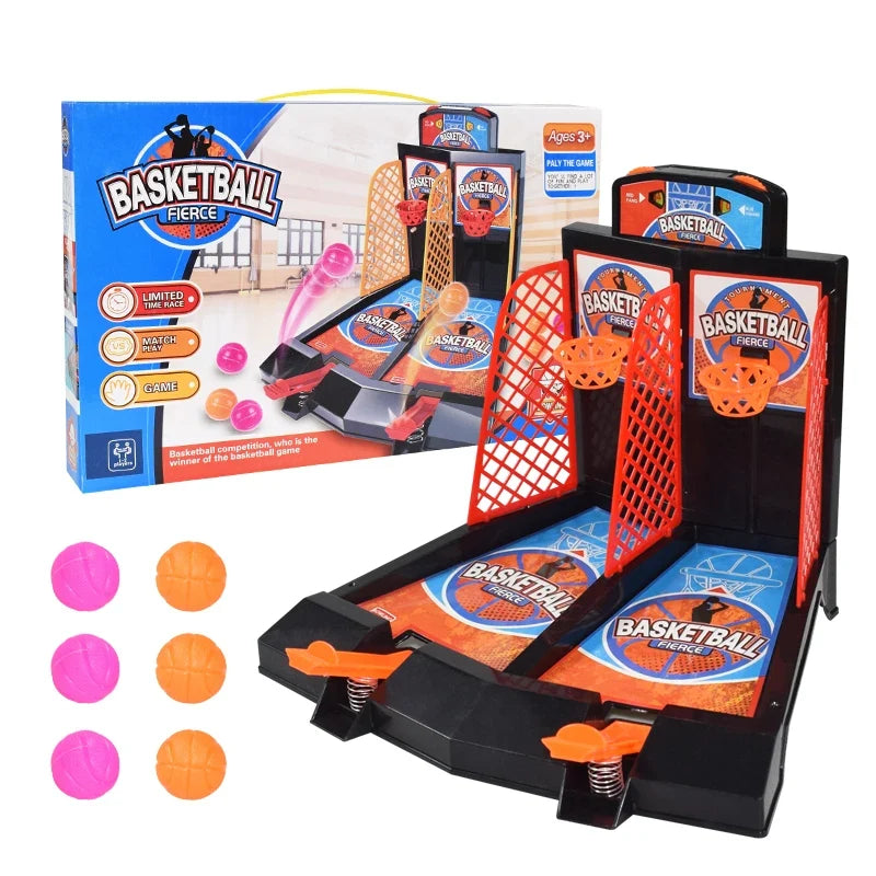 Two-Player Interactive Finger Basketball Game - Fun Tabletop Ejection Toy for Kids, Educational Sports Challenge for Boys