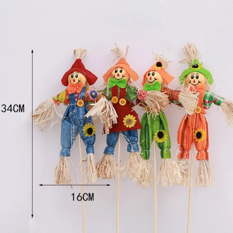 Decoration Scarecrow For Garden And Yard Outdoor Halloween Decor Autumn Harvest Festive Accent