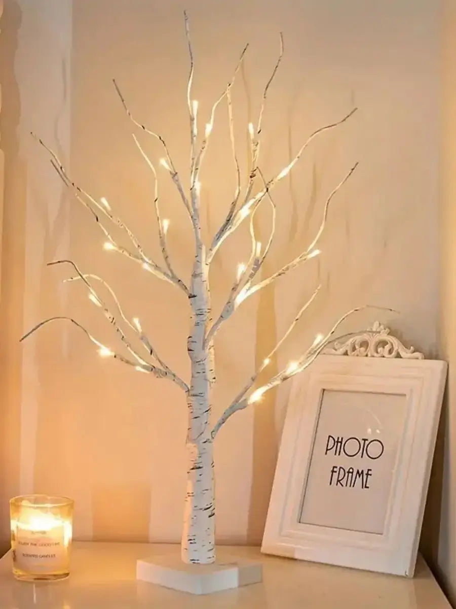 Easter LED Birch Tree Lamp USB Battery Powered Decor
