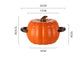 Soup Pumpkin Pot 1.4L Ceramic Bowl With Lid Halloween
