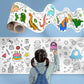 DIY Kids Coloring Scroll - 118 Inch Graffiti Roll, Safe Paper for Creative Art Projects, Educational Crafting Fun for Children
