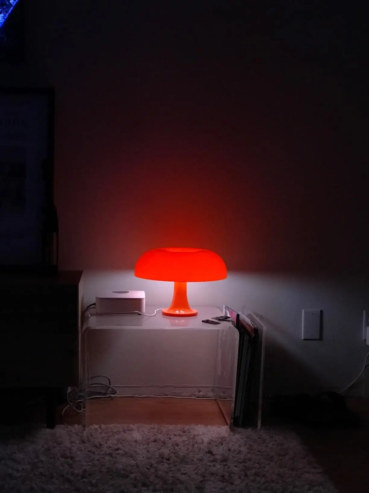 LED Japandi Mushroom Table Lamp Ivory Minimalist Bedside Lighting