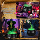Cauldron Witch Fog Machine Halloween Prop With LED Glow