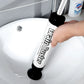 Toilet Plunger High Pressure Pump With Dual Suction Cups - Bathroom Drain Opener, Pipeline Dredge Device