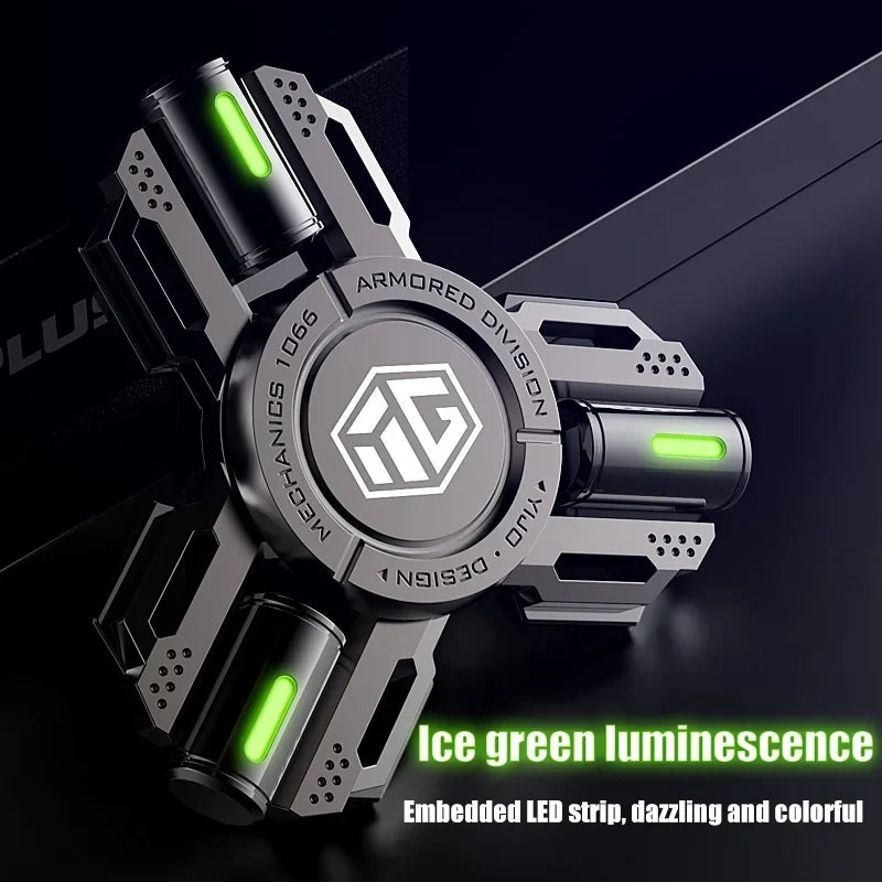 Fidget Glow Spinner Alloy EDC Long Spin Stress Relief