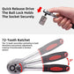 Metric Socket Wrench Kit - Household Tools Car Mechanic Kit with Ratchet and Adapters