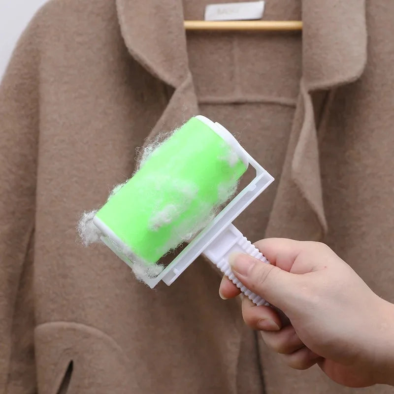 Clothes Washable Hair Sticky Roller with Cover for Pet Hair Removal