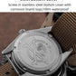 Water-Resistant Diver Quartz Watch Luminous Hands, Nylon Strap, 100m Water Resistance