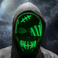 Glowing LED Skull Mask Full Face Halloween 2025 Cosplay