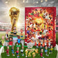 2025 Soccer Advent Calendar - 24-Day Countdown Kit for Kids, Fun Christmas Sports Gifts