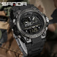 Sports Digital Watch Dual Display LED Military Style Rugged Watch Fall 2026 Water Resistant