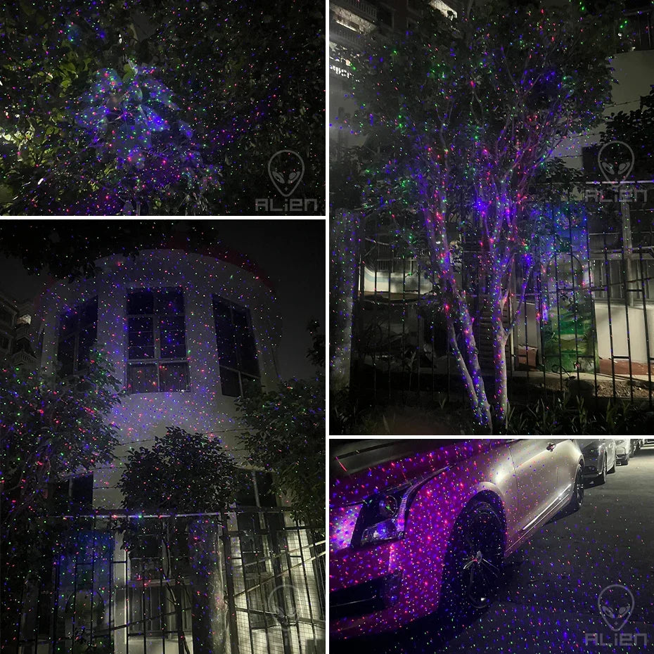Christmas Laser Light Projector Water-Resistant Outdoor Garden