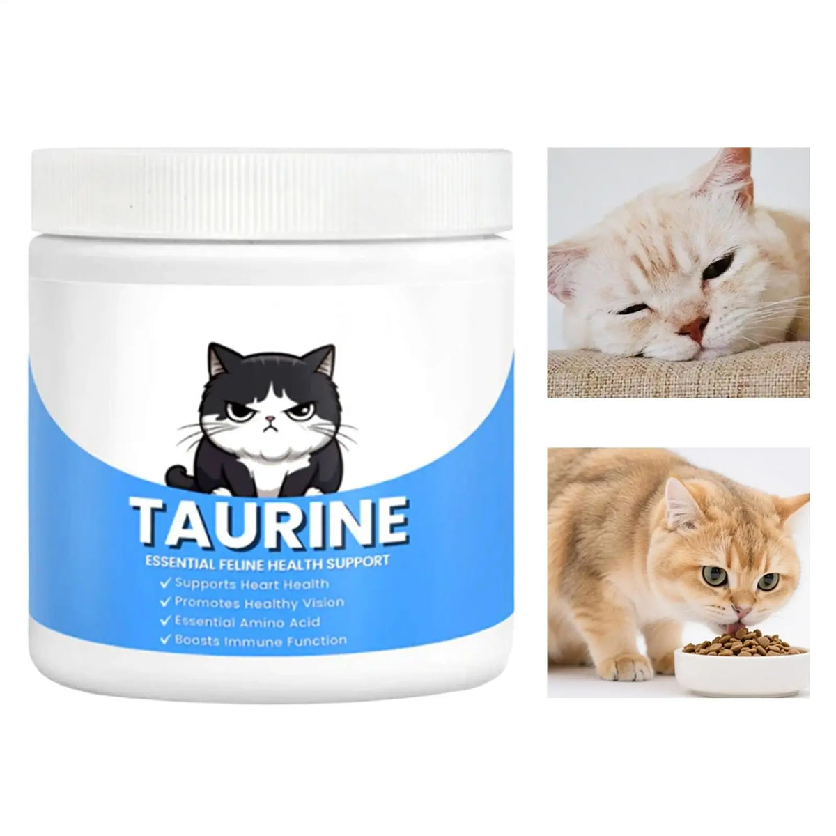 Heart Support Immune Eye Health Organic Kitten Formula 2026 – Taurine Powder Supplement for Cats 200ml