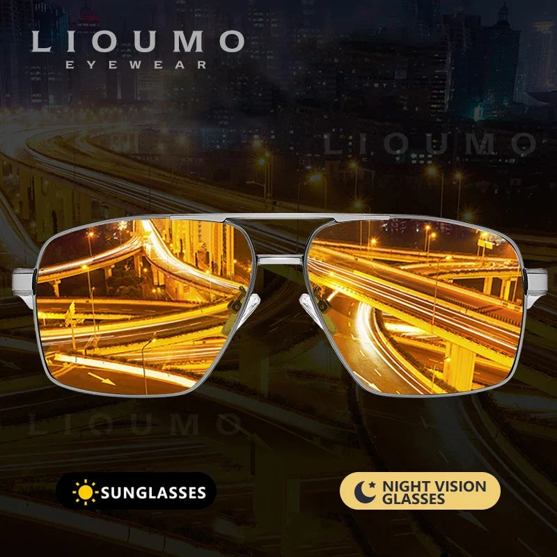 Sunglasses Photochromic Polarized Aviator UV400 Driving Glasses Night Vision Anti-Glare Fall 2026 Trend
