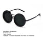 1-9 Flexible Tint Polarized Sunglasses with Integrated ND Filter Lenses, Retro Round Design for Men Women