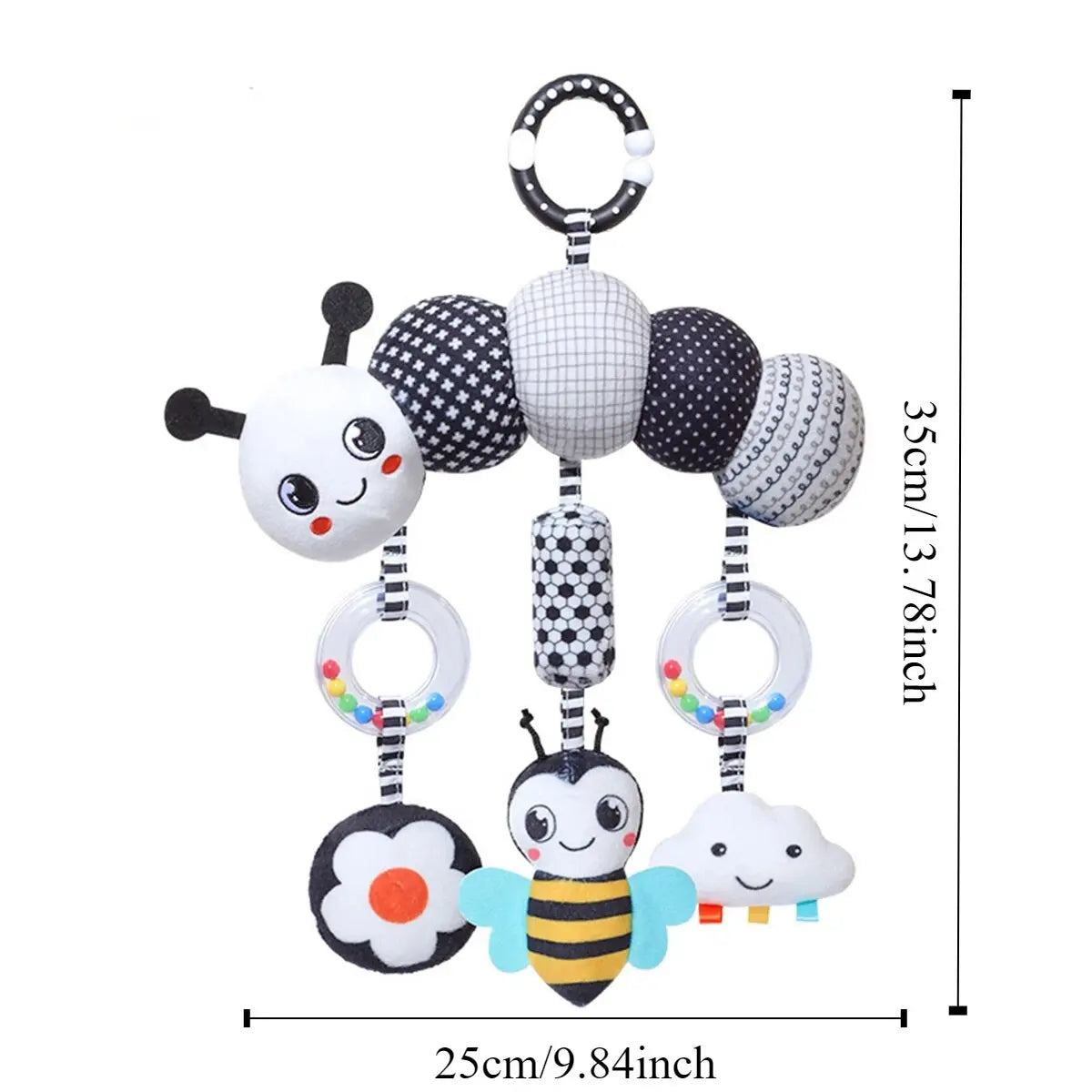 Rattle Baby Stroller Hanging Toy Newborn Sensory Toys