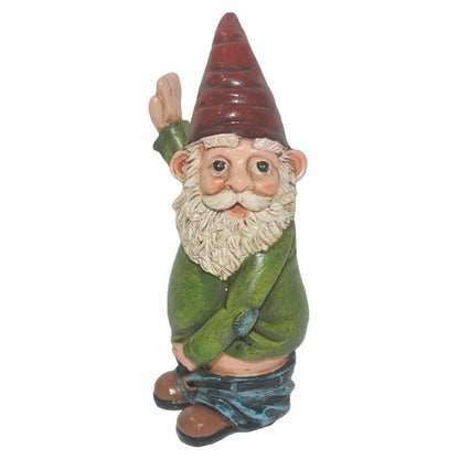 Gnome Garden Statue Urinating Outdoor Decor Christmas Holiday Garden Ornament Whimsical Gift Idea