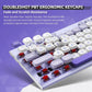 Cordless Low Profile Mechanical Keyboard 98 Keys PBT