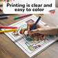 Book Coloring 24-Page Cat Family Life Scenes Relaxation Easter Gift Idea For Stress Relief