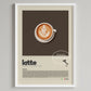 Wall Coffee Art Six Panel Minimalist Kitchen Cafe Decor