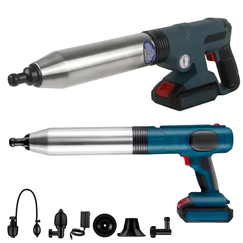 High-Pressure Air Plunger Cordless Drain Unclogging Kit For Sewer Pipes With Attachments Fall 2026 Household DIY