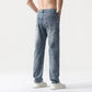 Men’s Oversized Wide Leg Jeans - Straight Lyocell, Casual