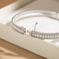 2mm Moissanite Bracelet 18K Gold Plated Tennis Bangle