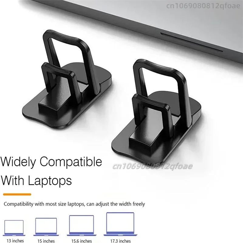 Ultra-Thin Travel-Friendly Laptop Stand with Mini Legs & Cooling Support for Macbook - Flexible Bracket