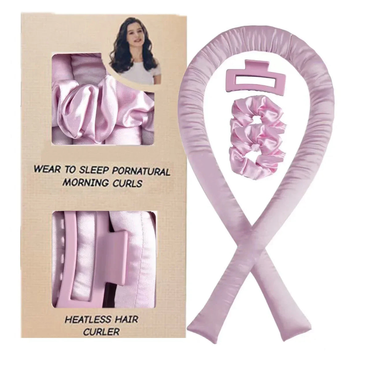 Heatless2025 Edition Hair Curlers Silk Headband Ribbon Rollers Overnight No Heat Styling Device Sleep Curls