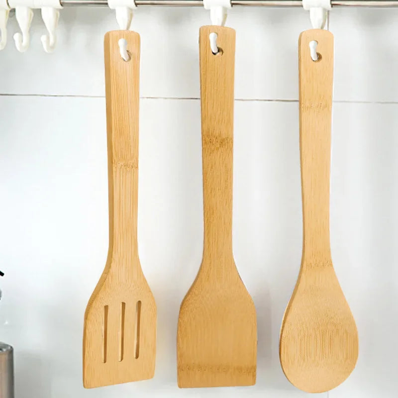 Alishan Bamboo Cookware Kit Non-Stick Frying Pan Spatula