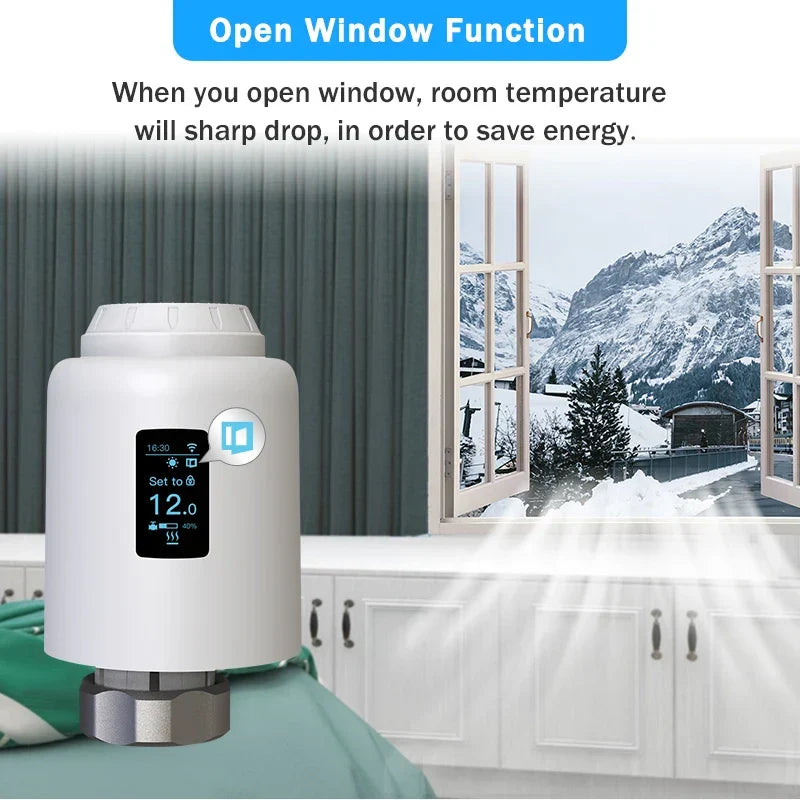 Smart Thermostatic Radiator Valve WiFi Radiator Thermostat Fall 2025 Smart Household Voice Assistant Ready