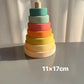 Wooden Building Blocks Pastel Scandinavian Stacking Play Kit Fall 2025 Eco Friendly Imaginative Play Gift