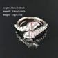 Flexible Cubic Zirconia Cocktail Ring Valentine Gift 2026 Sparkling Prong Setting