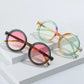Retro Fashion Round Sunglasses for Men Women Vintage Designer Trendy Shades