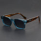 mirror lens, anti-mist outdoor driving shades, wide coverage – Men's square frame sunglasses UV400