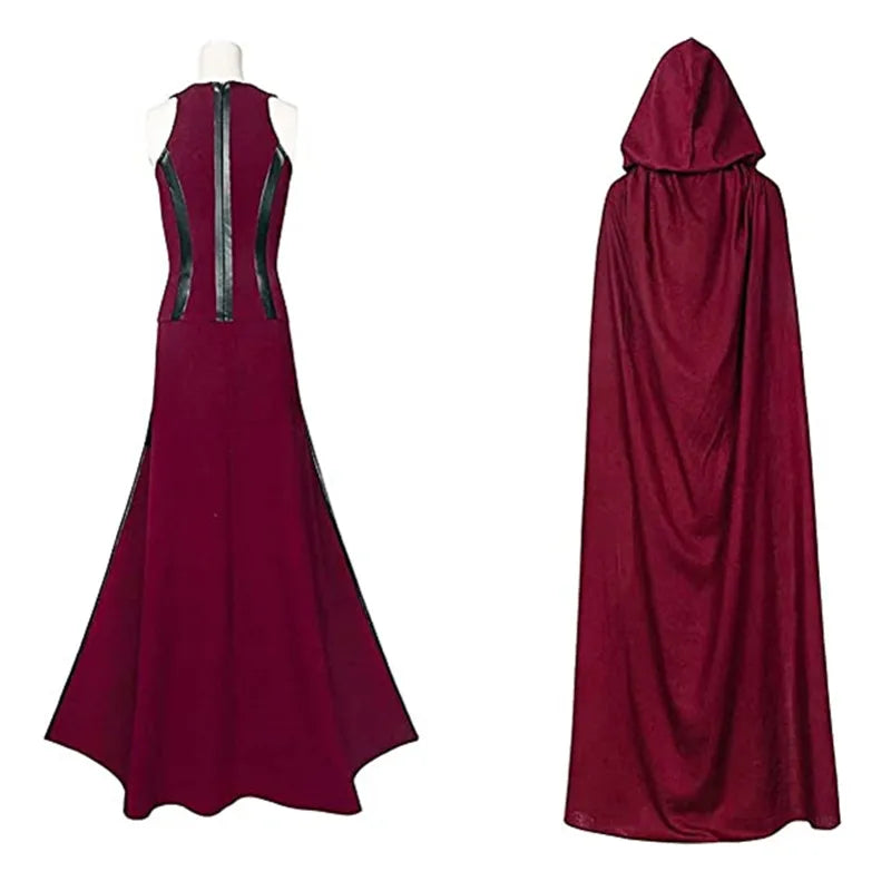 Scarlet Witch Cosplay Full Kit Costume Cloak Pants