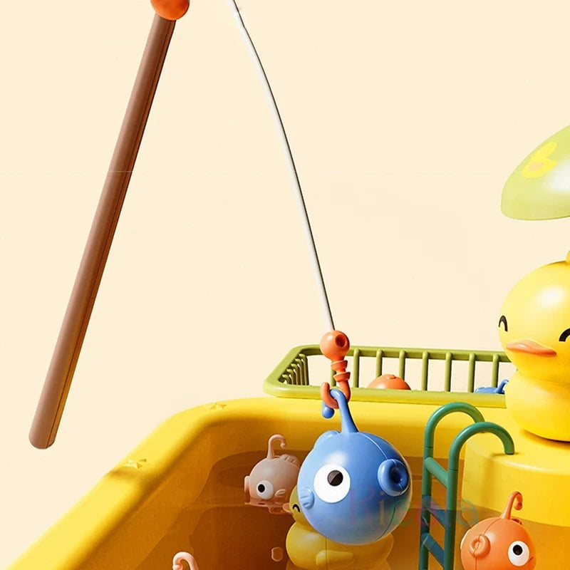 Kids Electric Kitchen Sink Toy with Running Water, Play Utensils, and Food Items for Pretend Cooking Fun-3
