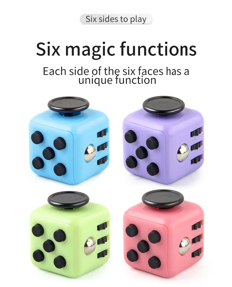 Cube Fidget Antistress Spinner Toy Sensory Stress Relief