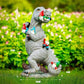 Statue Dinosaur 17cm Resin Garden Figurine - Humorous Fantasy Sculpture for Outdoor Decor, TikTok Viral Fall 2026 Gift
