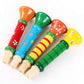 Trumpet Wooden Toy Horn Whistle - Musical Instrument for Kids, Early Educational Montessori Sound Training