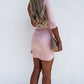 One Shoulder Elegant Womens Dress, Asymmetrical Fitted Cocktail Dress for Formal Events and Evening Outings-4