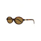 mirror lens, resin frame, casual beach & daily accessory – Retro unisex small oval sunglasses