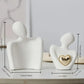 Embrace Love Statue White Plastic Romantic Figurine, Valentines Day Gift 2026 Cozy Bedroom Decor