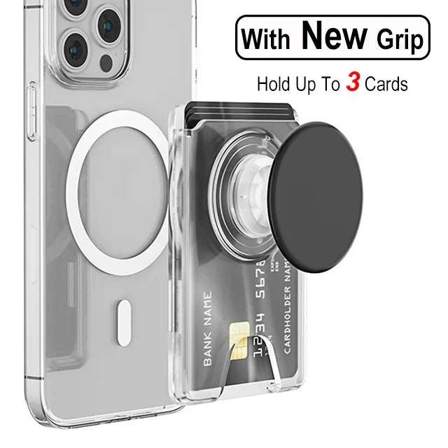 Magnetic2026 Edition Wallet With Expanding Grip For Phones Universal Card Holder Case Anti Scratch And Dustproof Back To School